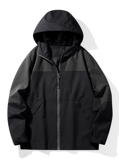 Men's And Women's Autumn Hooded Waterproof Windproof Jacket