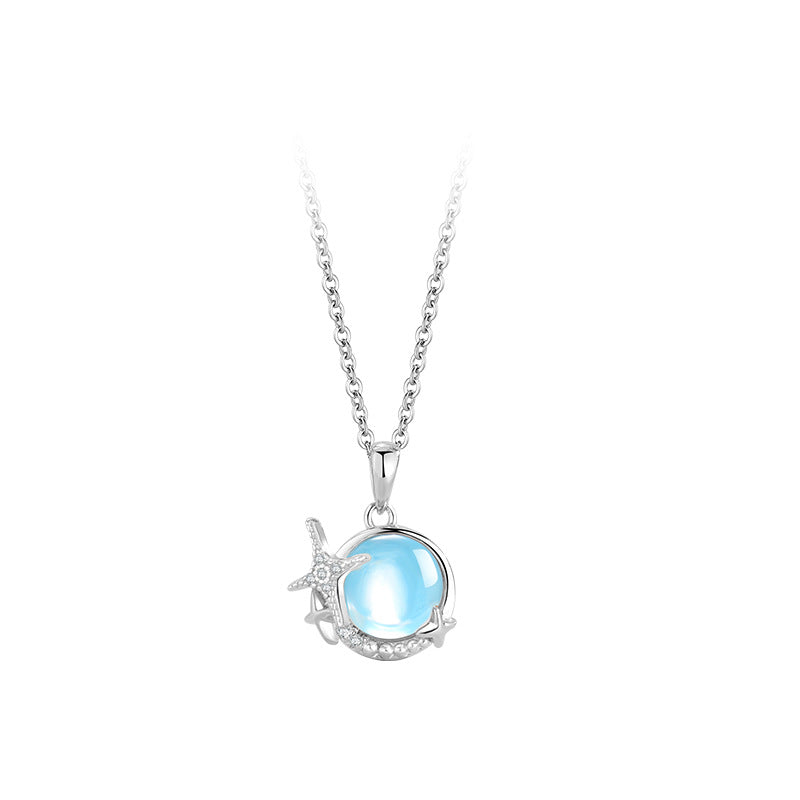 Fashion Moonlight Stone Pendant Necklace