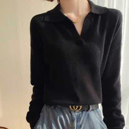 Knitted Leisure Gentle Soft Glutinous Sweater