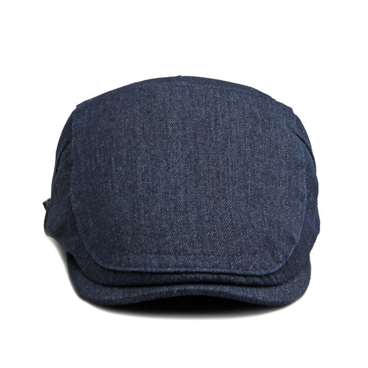 Simple Light Board Washed Denim Hat Men And Women All-match Retro Peaked Cap