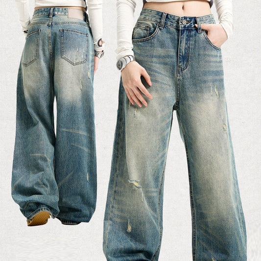 New Heavy Industry Straight American Retro Jeans