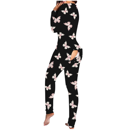 Women's Button Flip Adult Pajamas