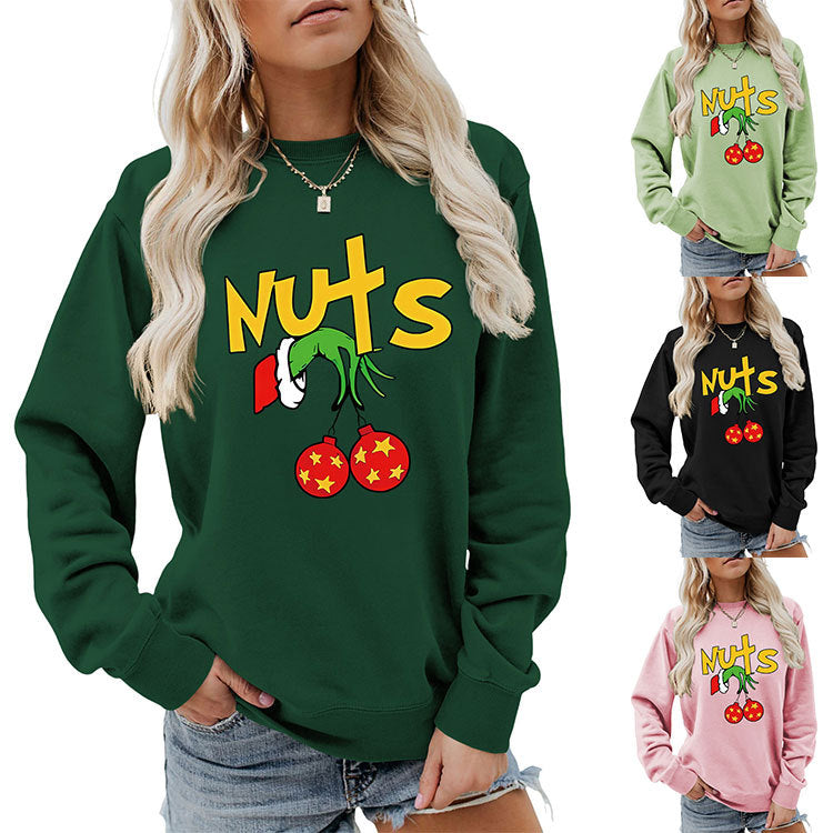 New Printed Long Sleeve Pullover Hoodie