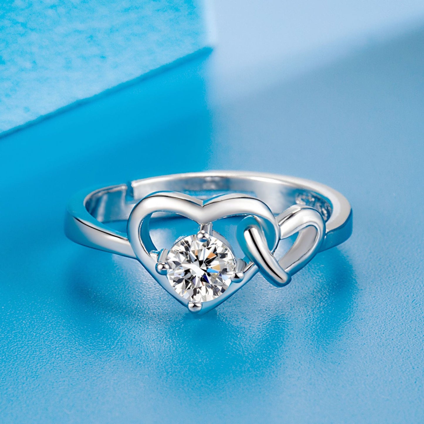 Heart Shaped Love Hollow Ring For Women