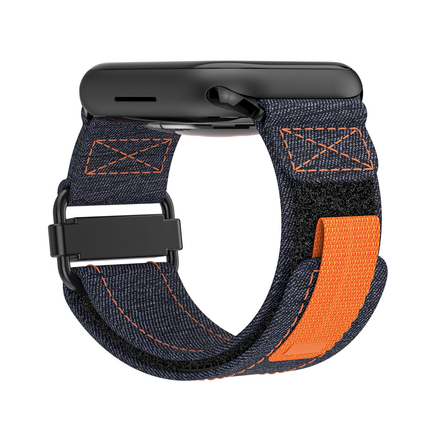 Denim Loop Metal Head Watch Strap