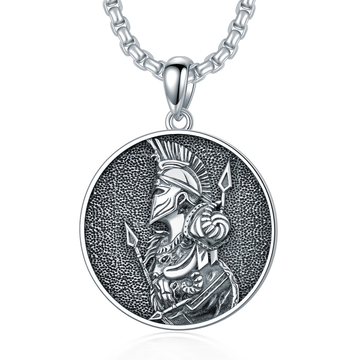 925 Sterling Silver Spartan Necklace Jewelry Gift for Men Women