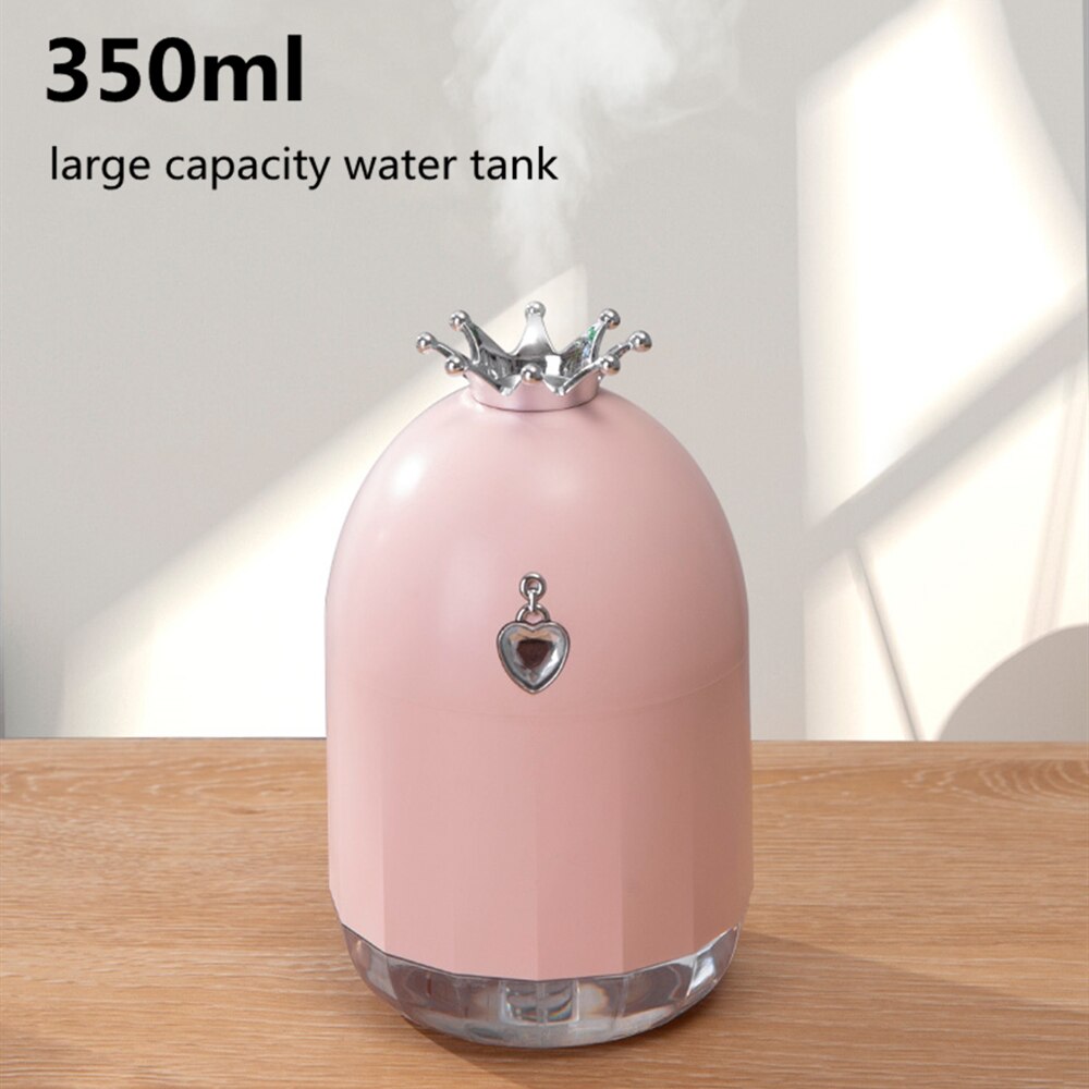 Seven color humidifier, small creative new product, water supplement, crown mute, spray home appliances.