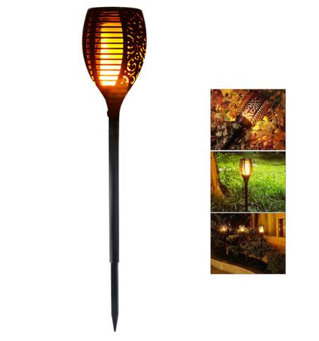 Solar Flame Flickering Garden Led Light Ip65 Outdoor Solar Tiki Torch Light Spotlights Landscape Decoration Led Lamp