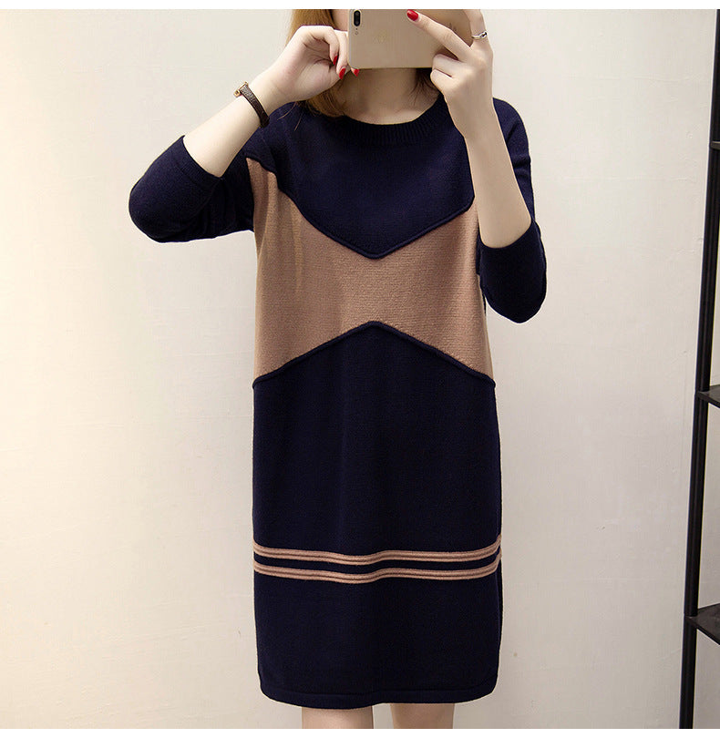 Women's Clothes Autumn And Winter Fashion Long Sleeve Dress Loose