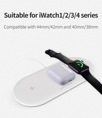 Compatible with Apple, Mobile phone desktop wireless charging three-in-one iwatch charger