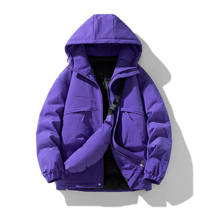 Men's Winter New Fashion Brand Pu Shuai Hooded Warm Down Cotton Jacket Baggy Coat