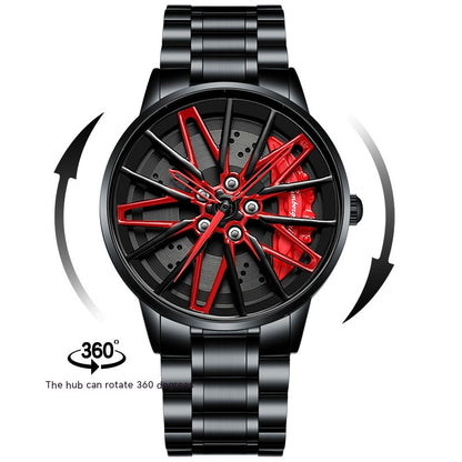 Rotating Wheel Watch Three-Dimensional Hollow