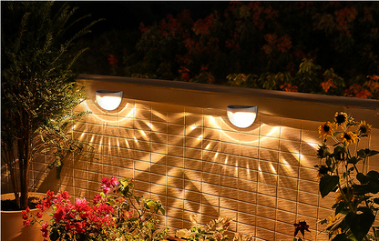 Led Solar Outdoor Garden Decoration New Stair Light Solar Light And Shadow Night Light Solar Wall Light