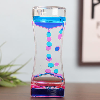 Two-Color Liquid Acrylic Oil Leaking Hourglass Two-color liquid acrylic oil leaking hourglass