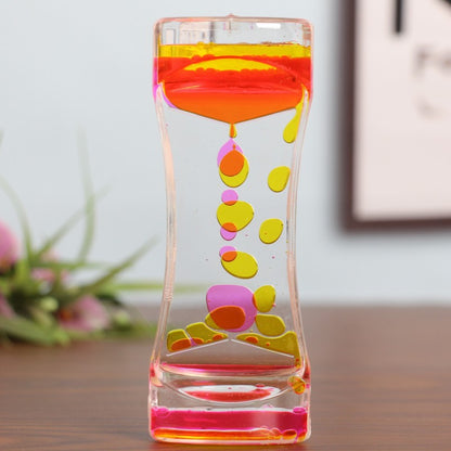 Two-Color Liquid Acrylic Oil Leaking Hourglass Two-color liquid acrylic oil leaking hourglass