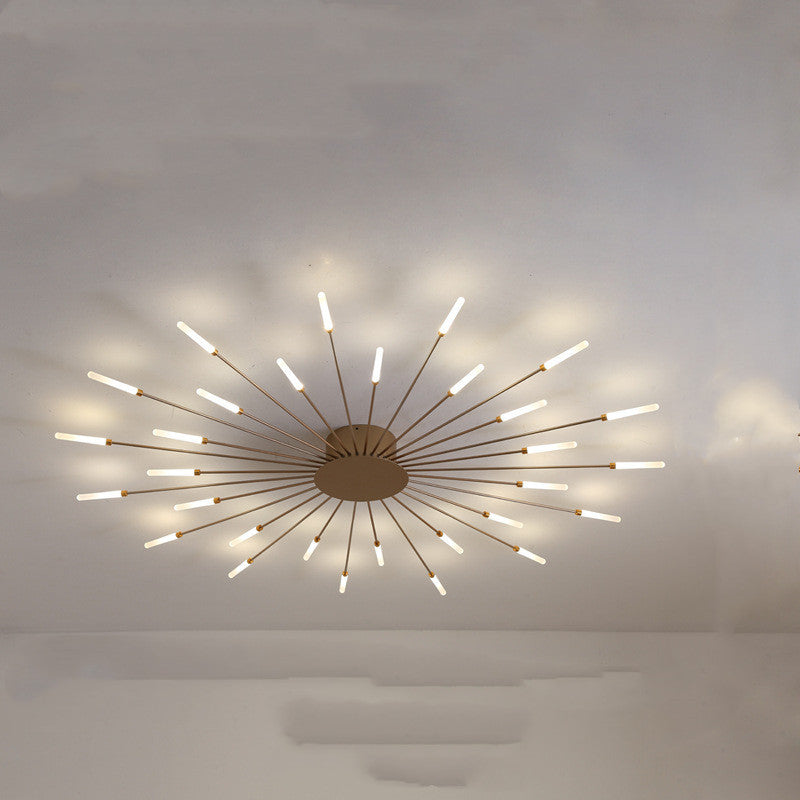 Nordic Minimalist Modern Atmosphere Living Room Fireworks Led Ceiling Light