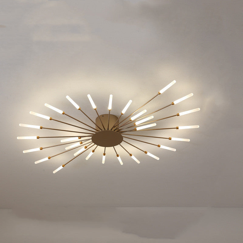 Nordic Minimalist Modern Atmosphere Living Room Fireworks Led Ceiling Light