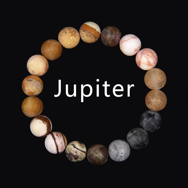 Universe Solar System Volcanic Rock Eight Planets Bracelet