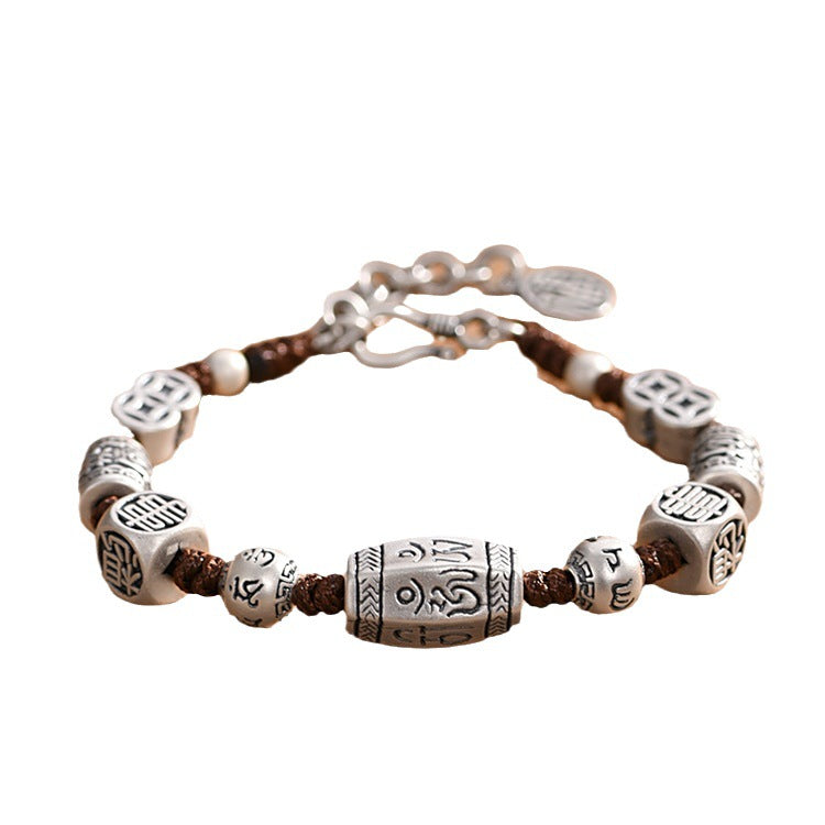 Six-character Mantra Bracelet Men's Vintage