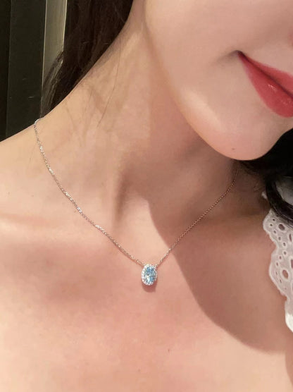 S925 Silver Clavicle Chain Advanced Design Ins Simple Sweet Elegant Necklace