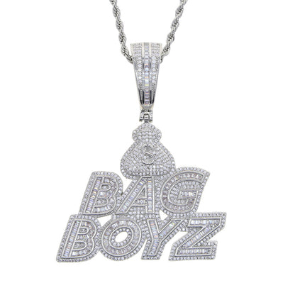 Hip Hop Full Diamond Letter Pendant