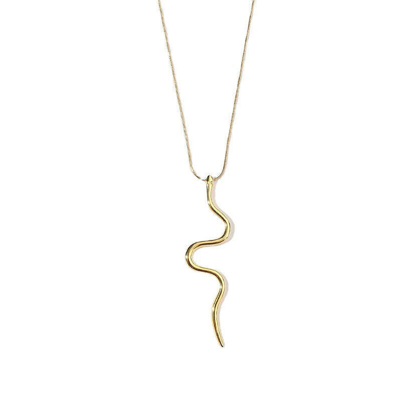 Stainless Steel Simple Personality Snake Necklace