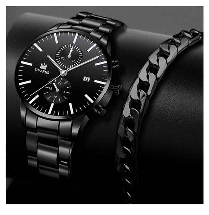 Fake Hree Eye Fashion Business Quartz Watch