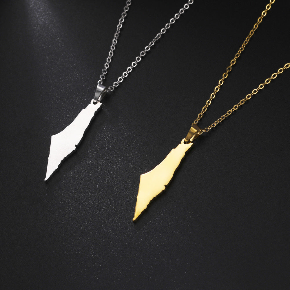 Men's And Women's Geometric Mountain Solid Pendant