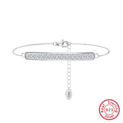 All-match Inlaid Zircon Single Row Anklet