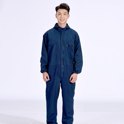 One-piece Denim Overalls Suit Men