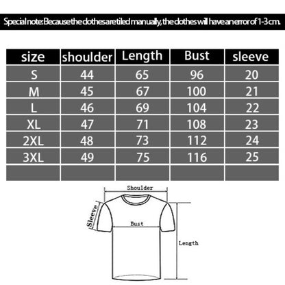 Portuguese Sardine Digital Printing Casual Round Neck T-shirt