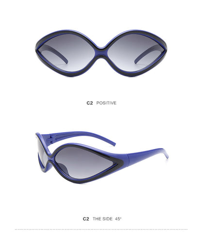 Fashion Trend Y2g Personality Future Style Sunglasses