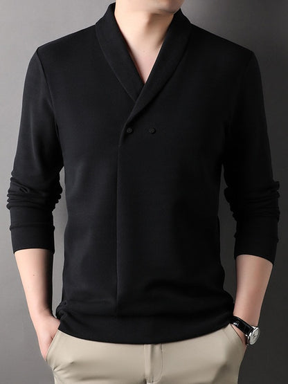 Small Suit Collar Fleece Lined Padded Warm Keeping Single Wear Top