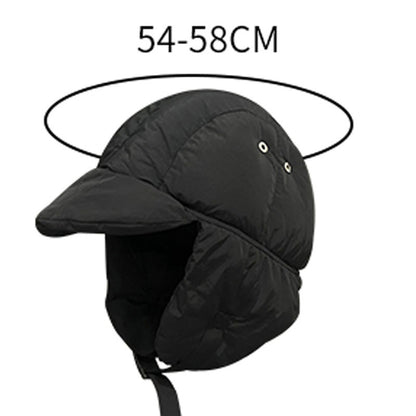 Down Cotton-padded Cap Women's Light Warm Ear Protection