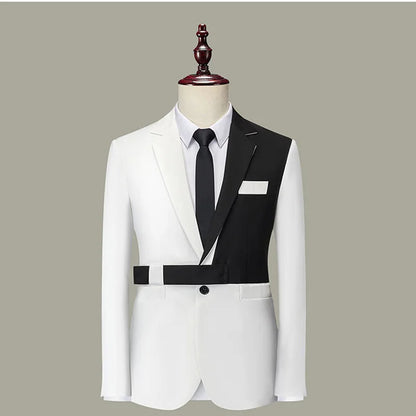 High Quality Business Suit Tailored Suit Coat Men's Simple Loose Casual