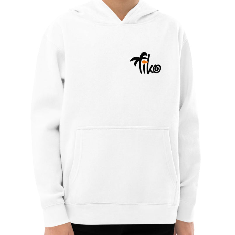 Design Tiko Letter Print European And American Plus Velvet Hooded Sweater