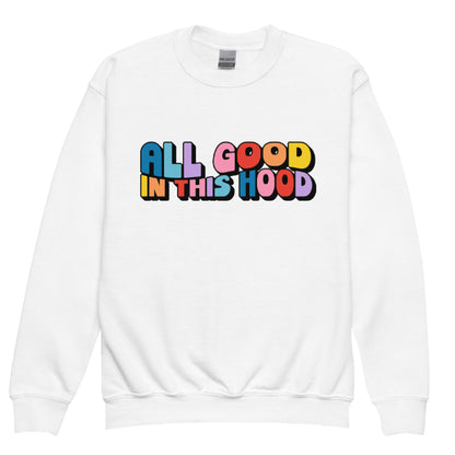 European And American Design Cartoon Letter Crew Neck Sweatshirt