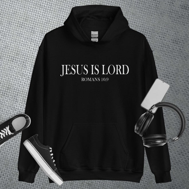 Plus Velvet Letter Printing Jesus Is The Main Hooded Sweater