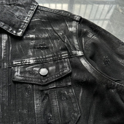 Handmade Coated Waxed Denim Jacket