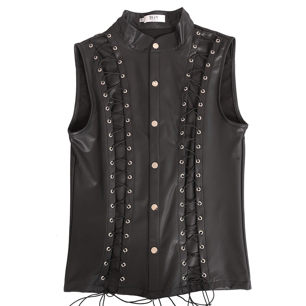 Single-breasted Slim Fit Skinny Fashion Vest