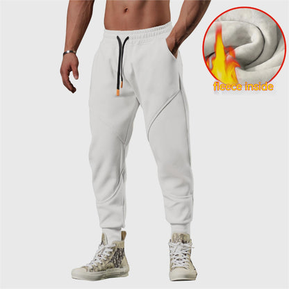 Warm Leisure Outdoor Track Sweatpants Men's Loose Tappered