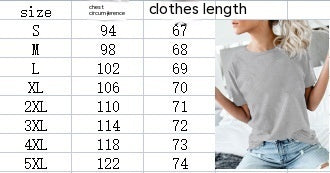 European And American Digital Printing Casual Round Neck Short Sleeves T-shirt