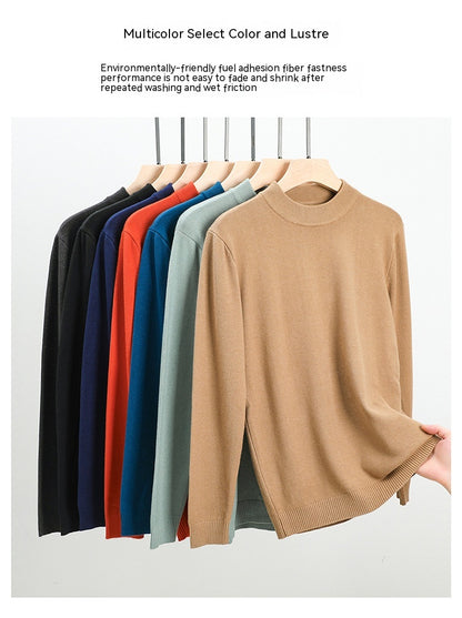 Long Sleeve Bottoming Casual All-match Round Neck Sweater Stretch Top