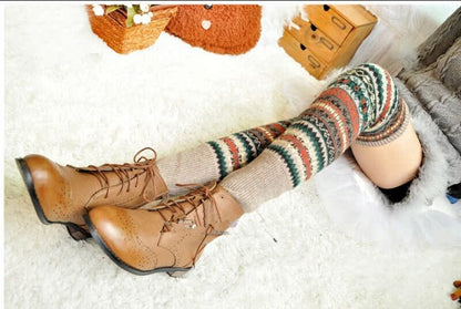 Fluorescent Thickened Camouflage Wool Autumn And Winter Boots Leg Gaurd Set