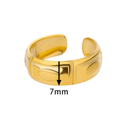 Women's Stainless Steel Open Ring