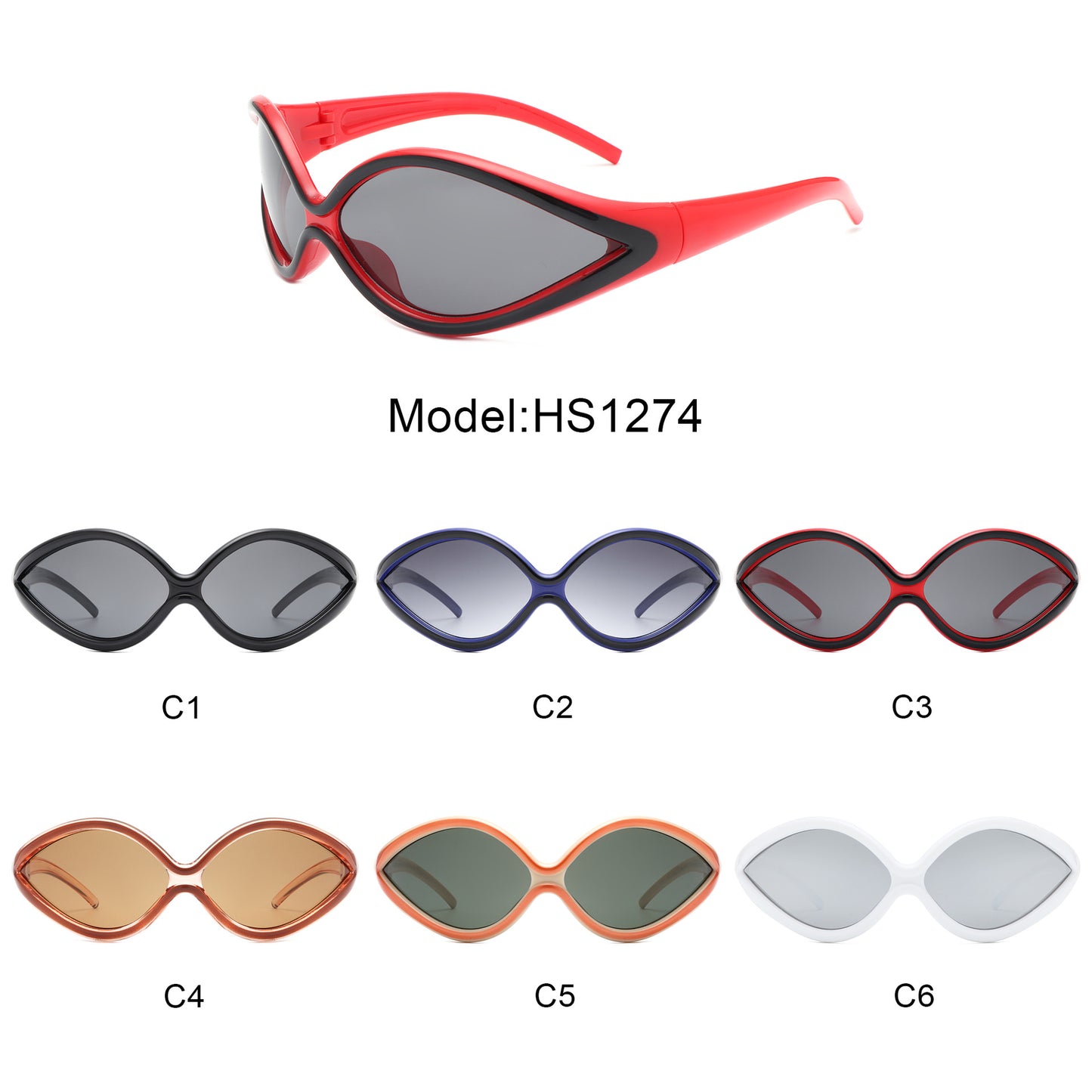 Men's New Riding Sports Glasses Sunglasses