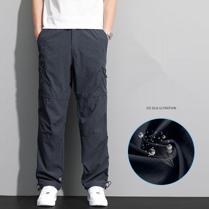 Multi-pocket Straight Cargo Men's Loose Casual Pants