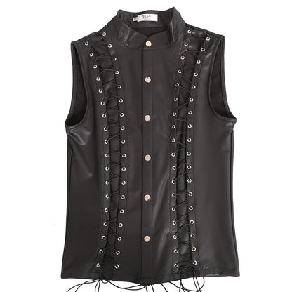 Single-breasted Slim Fit Skinny Fashion Vest