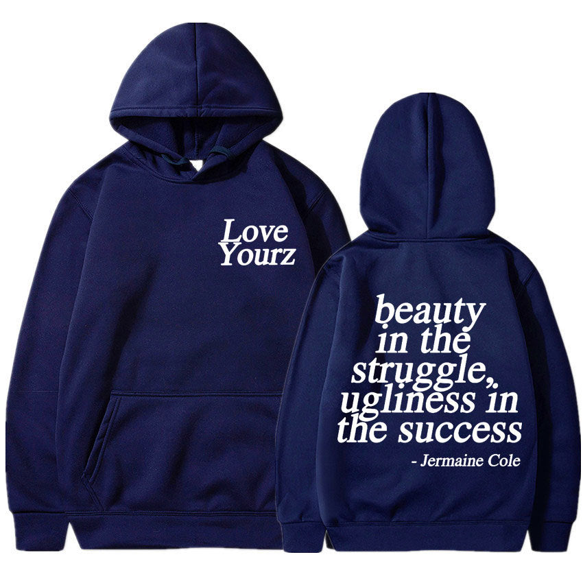 Cole Dreamville Love Yourz Lyrics Print Hooded Vintage Fas