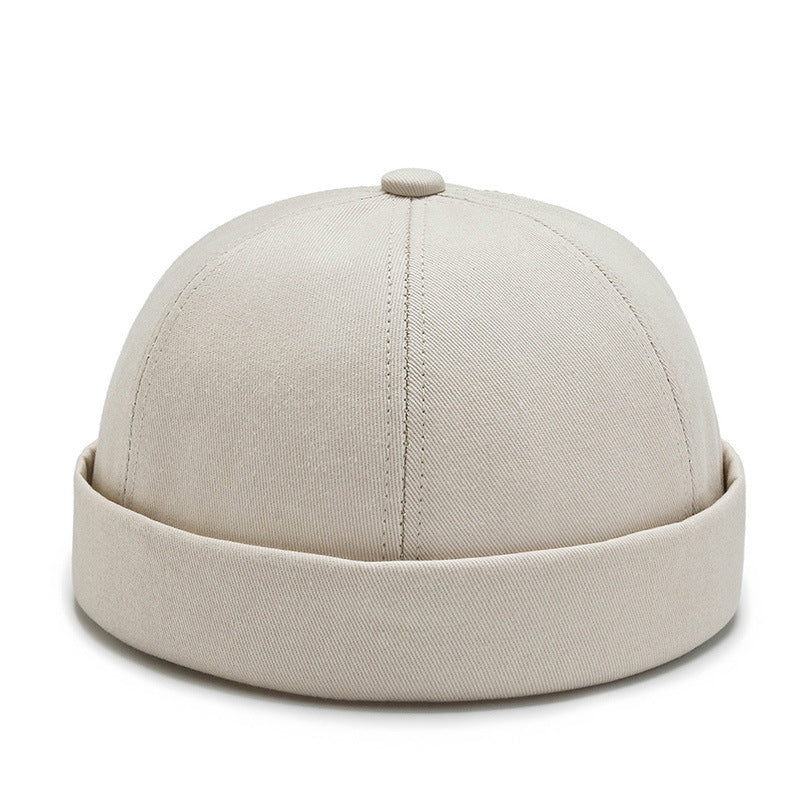 Skullcap Summer Hat Men's Autumn Brimless Cotton-padded Cap